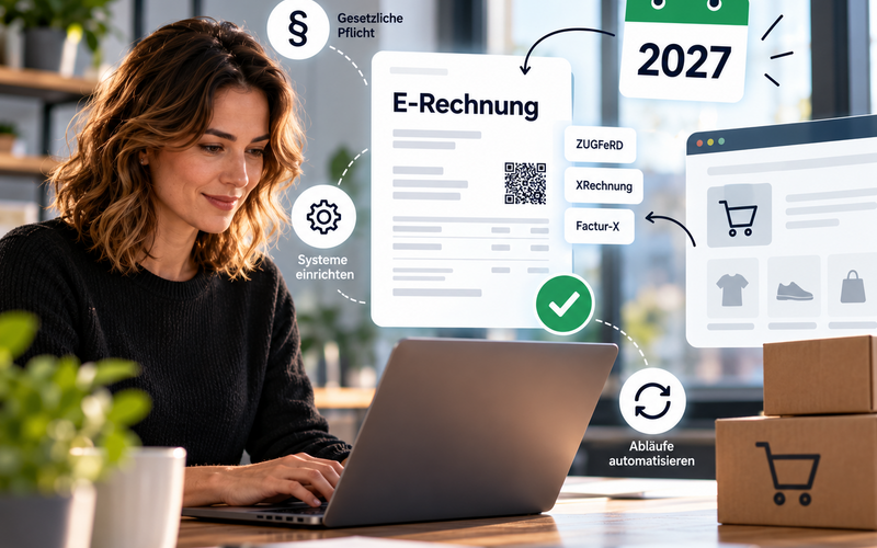 E-Rechnung ab 2027: Was Onlineshops jetzt einrichten müssen
